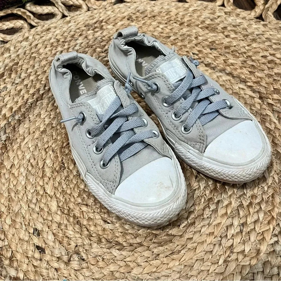 Converse Women’s Seasonal Chuck Taylor All Star Gray White Size 7 - Picture 1 of 5